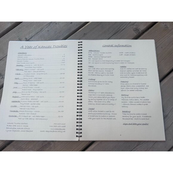 A Year of Kansas Troubles Quilters Hardcover By Lynne Hagmeier 2002 - Picture 2 of 9